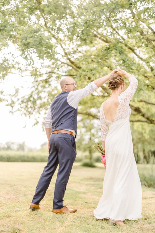 robe bonheur amour beige gris